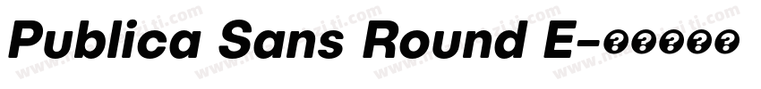 Publica Sans Round E字体转换